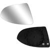 APOMOONS Specchio retrovisore per Golf 7, riscaldabile, asferico, adatto per Golf 7, specchietto sinistro lato conducente con piastra di supporto riscaldabile, vetro di ricambio con clip in metallo