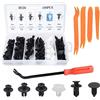 PUTEKCO 100 Pezzi Clip di Fissaggio Universali per Auto, Kit di Fissaggio in Plastica, 6 Tipi Rivetti in Plastica per Portiere, Auto Kit di Smistamento, con 5 Pezzi Strumento di Rimozione Smontaggio