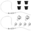 Penitue 2pz Kit di Tubi Flessibili Spurgo Freni Universali con Valvola Ritegno Unidirezionale, Strumento Spurgo Liquidi per Moto e Auto per Sistema Frizione e Freni (Include Clip Metalliche)