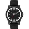 Armani Exchange orologio per uomo, movimento al quarzo e cassa orologio per 44 mm con cinturino in acciaio inossiorologio perbile, pelle o silicone, Nero e bianco, Bianco e nero Jet