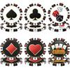 APUXXJUPA 60 fogli di carta da casinò, 23cm Poker Dice Print Plates for Casino Teme Party Decorations Las Vegas Party Decorations Game Night
