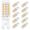 RuLEDne Lampadine G9 LED 3W Equivalente 33W 40W 50W G9 Alogena Lampada, Bianco Caldo 2700K, 500LM, 360 Gradi, Senza Scintillio, CRI 83+, AC/DC 220-240V, Non Dimmerabile, Confezione da 10