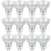 Givurao Lampadina alogena GU10, 35 W, 12 pezzi, GU10, 230 V, 35 W, dimmerabile, luce bianca calda, 2700 K, per scaldabagno, fari, luce per binario, luce calda