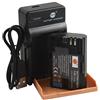DSTE LP-E6 Li-Ion Batteria e Caricabatterie USB Compatibile per Canon EOS 5D Mark II III 5DS 5DS R 6D 7D 60D 60Da 70D 7D Mark II III