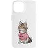 Maine Coon Kitten Lover PS Custodia per iPhone 14 Carino Maine Coon Gatto Mamma Zampa amante