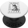 Ocean Sportfishing Marlin Anatomy Guide Il Marlin Un Maestro Di Velocità E Potente Forza PopSockets PopGrip Adesivo