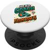 Volleyball Kids Support Designs for Fath Pallavolo Papà Supporto Pallavolo Padre PopSockets PopGrip Adesivo