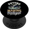 Scienziato Oceanografo Biologia Marina O Future Marine Biologist Bambino ragazzo PopSockets PopGrip Adesivo