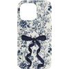 Watercolor Hearts Hugz Custodia per iPhone 14 Pro Max Chinoiserie Floreale Supercute Blu Divertente Fiocco Nastro