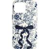 Watercolor Hearts Hugz Custodia per iPhone 16 Pro Max Chinoiserie Floreale Supercute Blu Divertente Fiocco Nastro