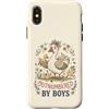 Funny Mother's Day Outnumbered Boy Goose Custodia per iPhone X/XS Festa della mamma in inferiorità numerica da ragazzi divertente oca mamma vita ragazzo 1