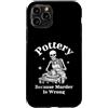 Sarcastic Crafter Co Custodia per iPhone 11 Pro Ceramica perché l'omicidio è sbagliato Skeleton Potter