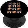 Baker Lover Vintage Sourdough Ribbon Gri Divertente modello di pane e fiocchi artigianali PopSockets PopGrip Adesivo