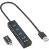 Sharkoon Hub USB 3.2 GEN 1 in alluminio a 4 porte