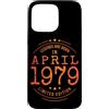 Jahrgang 1979 Geboren Limited für Damen Custodia per iPhone 15 Pro Max Compleanno April1979 Limited Edition Grunge Vintage Birthday