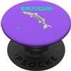 JETC-33 Divertente pesce Barracuda Aqua PopSockets PopGrip Adesivo