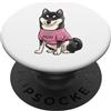 Shiba Inu Puppy Lover PS Carino Shiba Nero Inu Cane Mamma Zampa amante PopSockets PopGrip Adesivo
