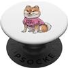 Pomeranian Puppy Lover PS Carino Pomerania Cane Mamma Zampa amante PopSockets PopGrip Adesivo