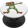 Funny Green Cool Frog Dabbing Divertente verde fresco rana Dabbing PopSockets PopGrip Adesivo