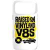 Raised On Vinyl And V8s Custodia per iPhone 17 Pro Max Rialzato su vinile e V8s Retro Vintage Music And Cars