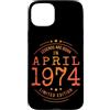 Jahrgang 1974 Geboren Limited für Damen Custodia per iPhone 15 Plus Compleanno Aprile 1974 Limited Edition Vintage Birthday