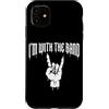 Vintage Rock & Roll Music Rock Concert M Custodia per iPhone 11 Targa heavy metal per amanti della musica rock con scritta I'm with the band