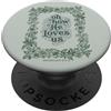 Christian Faith Scripture Floral Worship Oh How He Loves Us Efesini Christian Floral Verse PopSockets PopGrip Adesivo