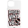 Raised On Vinyl And V8s Custodia per iPhone 15 Plus Rialzato su vinile e V8s Retro Vintage Music And Cars