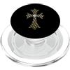 LUKE GALLERY The Diamonds Monogram Gold Cross PopSockets PopGrip per MagSafe