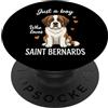 Funny Saint Bernard Lover Gifts Accessor Solo un ragazzo che ama San Bernardo PopSockets PopGrip Adesivo