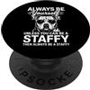 Fun Staffy Fun Staffordshire Bull Terrie Staffordshire Bull Terrier con scritta Be A Staffy Dog PopSockets PopGrip Adesivo