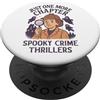 Book Loving Library Addicts and Book Ner Divertente Crime Horror Thriller Detective Book Reader Lettura PopSockets PopGrip Adesivo