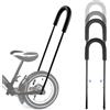 BORDEAG Asta per bicicletta per bambini, asta di spinta per bicicletta per bambini, asta di spinta per bicicletta, adatta per diverse biciclette per bambini, bici di equilibrio e freni a V, colore nero medio