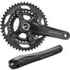 SHIMANO GRX FC-RX600 - Pedaliera 2 x 11 46-30T, colore: Nero