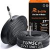 YunSCM 2PCS 28/35-630 27 pollice Camere d'aria 27x1 1/4 -1 3/8 FV48mm Valve Compatibile Ispessimento 27 pollice bike Camere d'aria 27x1 1/4 27x1 3/8