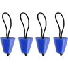 TopHomer 4 tappi per kayak, tappi in silicone per fori di scarico da 18-38 mm, tappi di scarico per gommoni, canoe, barche a remi, colore nero