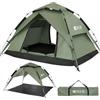 DEWUR Tenda da campeggio per 2-4 persone, impermeabile, pop-up, tenda da spiaggia, gazebo, tenda da sole, protezione UV per trekking, campeggio, attività all'aperto, festival