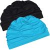CORHAD 2 pezzi Cuffia da bagno Elasticizzata Cuffia da nuoto per trecce Cappucci da bagno per donna Cuffia da bagno Uomo Donna Adulti Cappucci da bagno Estensibili Tessuto
