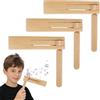 Meanju 3 Pezzi Cricchetti in Legno per Spinning, Cricchetto Rotante inLegno, Cricchetto a Sonagli in Legno, Strumento Musicale per Bambini, per Eventi di Giochi, Eventi Sportivi