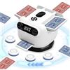 Pakinui Mescolatore e Distributore Automatico di Carte, Distributore Carte da Gioco Ricaricabile Rotazione 360°, Mischia Carte Automatico per 1-8 Giocatori, Mescola Carte da Gioco per UNO e Texas Hold'em