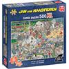 Jan Van Haasteren - Lo Zoo - Puzzle 500XL per Adulti - Grande Puzzle da 500 Pezzi - Cartone 100% Riciclato - Puzzle da 500 Pezzi - Regalo Divertente e Stimolante - 68 x 49 cm