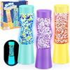 NYOBABE Clessidra Liquida Luminosa 3 Pezzi, Bottiglia Sensoriale Luminescente Anti-Ansia per il Relax, Giochi Sensoriali Autismo per Bambini e Adulti, Fidget Toys Antistress per Bambini(3+)