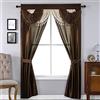 Regal Home Collections Tenda, poliestere, marrone, 54 x 84 5 pezzi. Set finestra