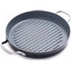 GreenPan Valencia Pro Padella Rotonda per Grigliate in Ceramica Anodizzata Dura Sana da 28 cm, Senza PFAS, Induzione, Lavabile in Lavastoviglie e Forno, Grigio