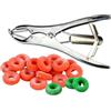 TopHomer Set di attrezzi per castrazione animali, multi coda di aggancio e 100 elastici in gomma per castrazione per maiale, bestiame, pecora, capra