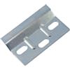 AERZETIX Kit di 12 supporti di sospensione 62x38 mm per mobili pensili/piastre di fissaggio a parete in metallo