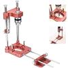 Yearninglife Annodatore con supporto per trapano, guida per segnatrici regolabile, strumento portatile di precisione per la lavorazione del legno, guida per trapano per utensili manuali, set di guida verticale