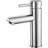 ALFFREUDE Rubinetto Bagno Lavabo Miscelatore Monocomando Bagno con Tubo Collegamento da 60CM Acqua calda e fredda regolabile per Lavabo Bagno Installazione Facile