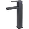 VirtuGro Rubinetto Bagno Lavabo Miscelatore Lavabo Bagno Rubinetto Bagno Miscelatore Rubinetti Bagno Rubinetto Lavandino Bagnoacciai Inossidabili Regolabile Freddo e Caldo (Nero)