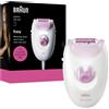 BRAUN SE3000 EPILATORE SILKEPIL A RETE BIANCO/VIOLA